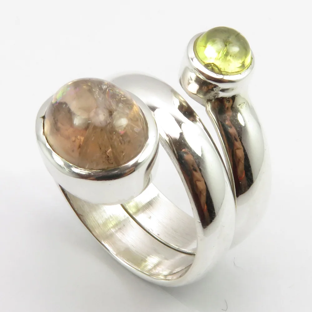 

Semi-precious Stone Adjustable Ring