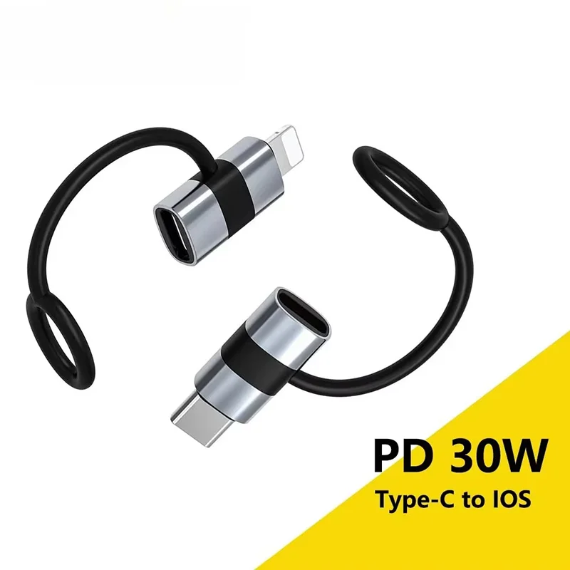 Фото PD30W USB-адаптер типа C к ios для iOS, конвертер «папа» на «мама» типа C для iPhone 14 13 12 11 Macbook, быстрый разъем №1