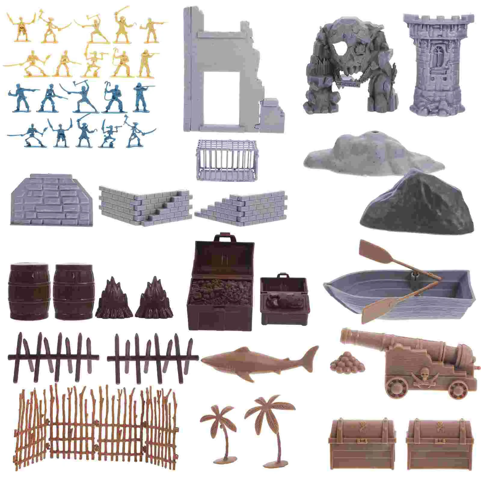 

Model Kits Kids Pirate Toy House Ornament Children Miniature Models