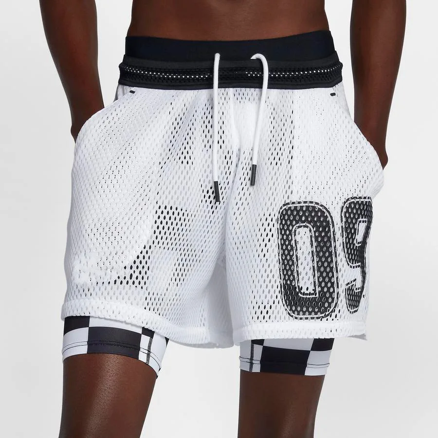 

Men's Basketball Shorts Two-in-one Double-layer Gym Training Tight Shorts Quick-drying Football Sportswear Jogging Pants Summer