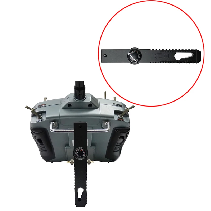 

1 шт. Универсальный держатель для пульта дистанционного управления FPV Drone с гаечным ключом, термометром, линейкой и функцией фонарика для TX16S MK II