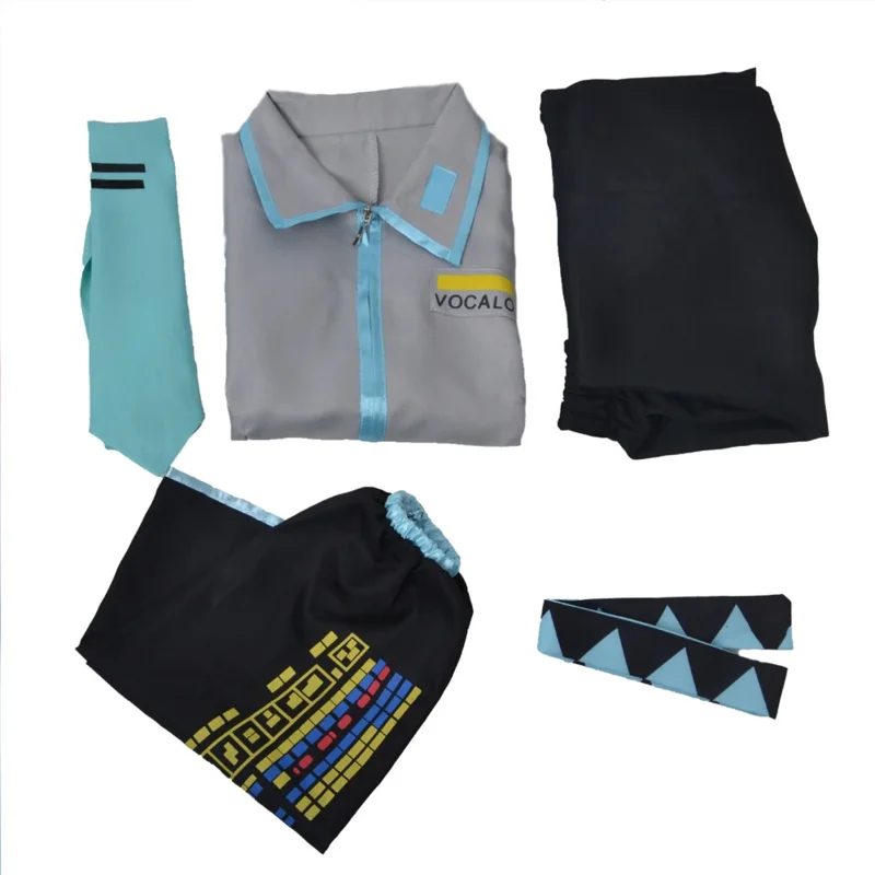 Аниме Vocaloid Miku костюмы для косплея Япония начинающих будущее Мику косплей мужская