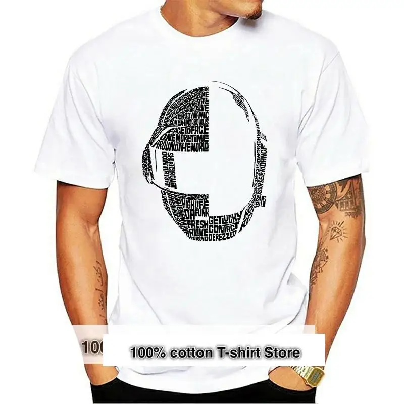 

Men T shirt cheap Funny T Shirt Daft Punk Lyrcs Silhouette Fashion funny t-shirt novelty tshirt women