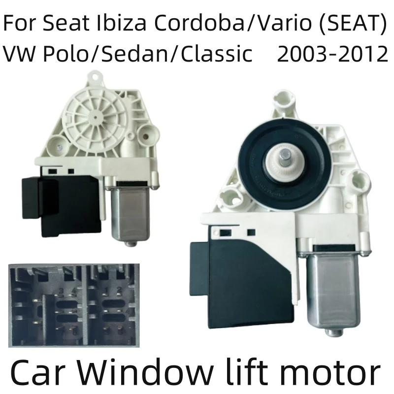 Фото Новый мотор стеклоподъемника для VW Polo 9N, Seat Ibiza, Cordoba/Vario 6L2959801 6L2959802 6L1959801 6Q0959811B 6Q0959812B 6L2959802A №2