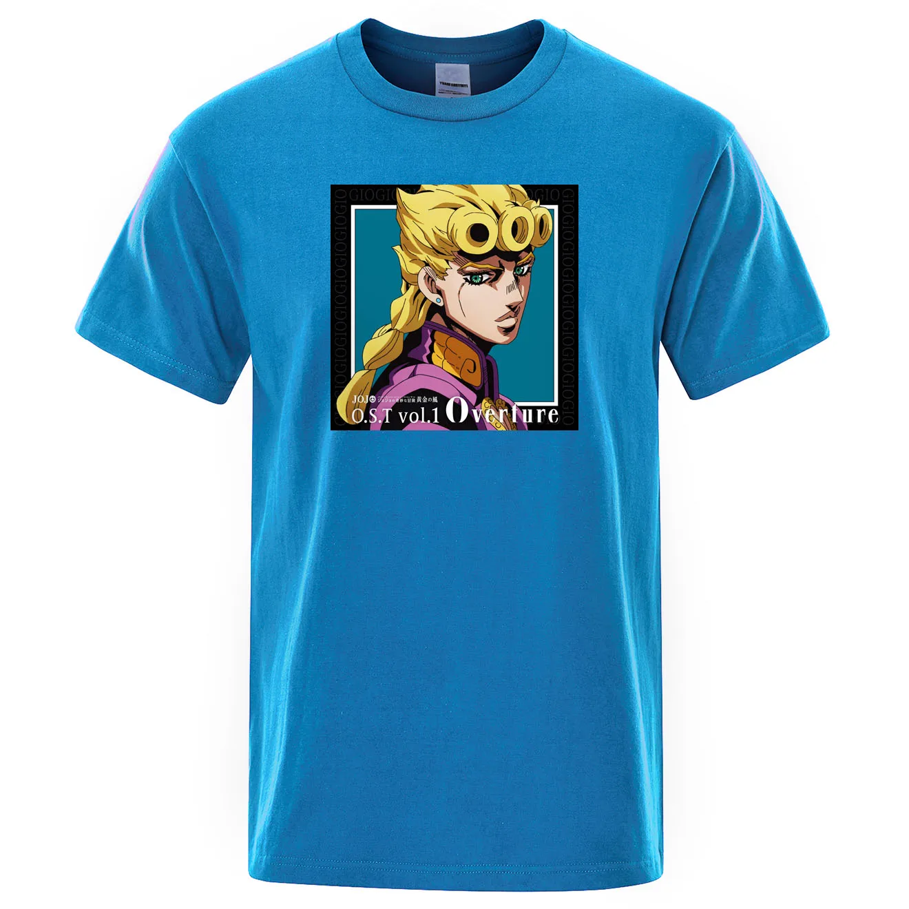 Забавные мужские футболки GIO JoJo странные приключения Повседневная футболка в