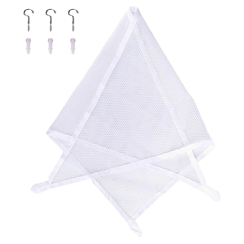 

1pc Children Wall Hanging Playthings Storage Net White Household Net Hammock