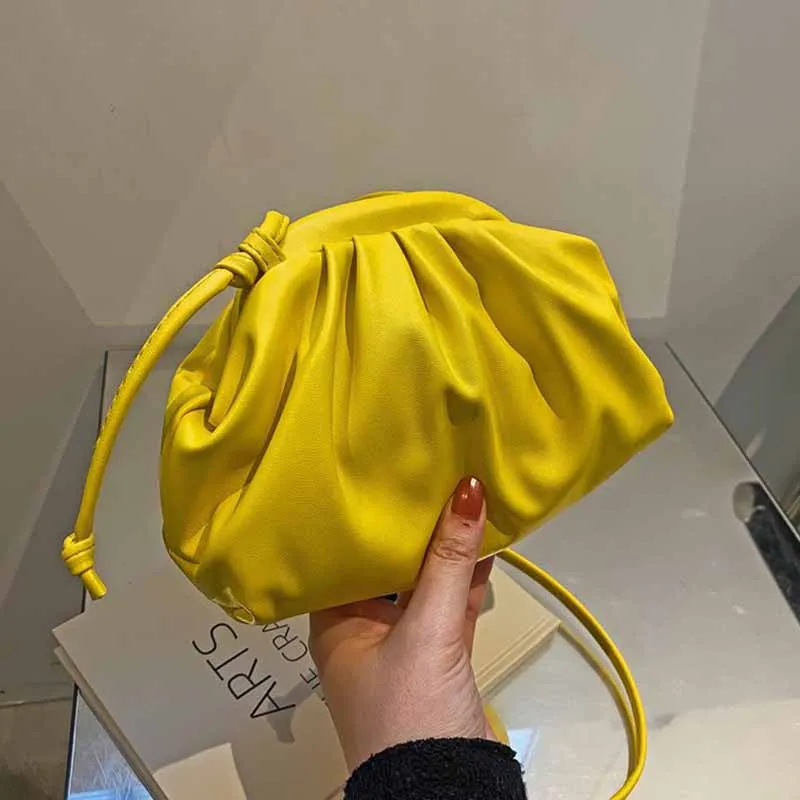 

Soft PU 2022 Summer Women Bag New Fashion High Quality Lightweight Shoulder Candy-colored Dumplings Ladies Shell Crossbody Bag