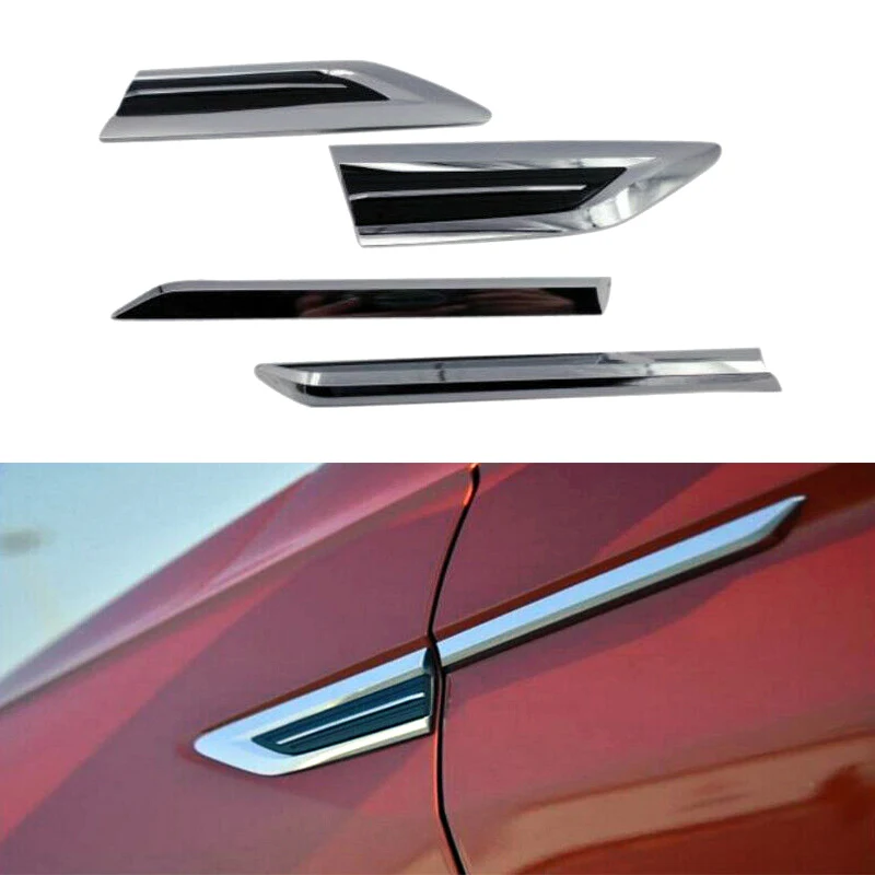 

Для Volkswagen VW Tiguan 2017-2024 боковое крыло, эмблема на крыло, наклейки, накладка, автомобильный Стайлинг, внешние детали, аксессуары