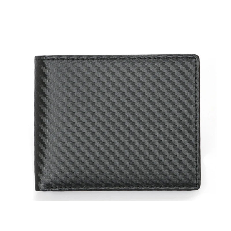 

Card Holder Trifold Wallet RFID Blocking Business Credit Cards Holders Money Case Carbon Fiber Purse for Women Men