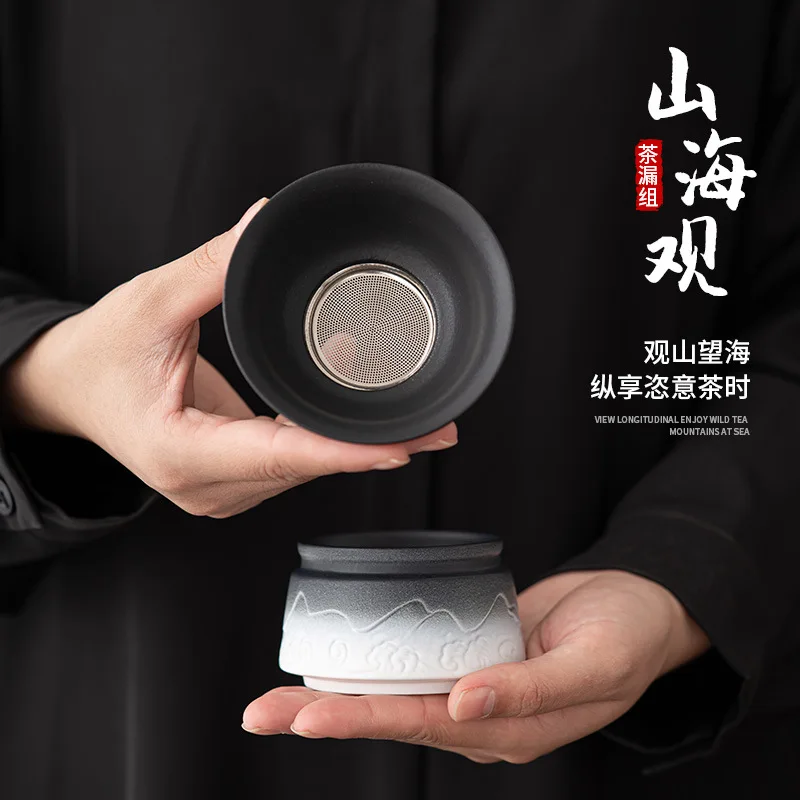 

Градиентная чайная Воронка с изображением гор и моря, чайное ситечко, керамическая печь, запеченное чайное ситечко, чайное ситечко, чайное с...