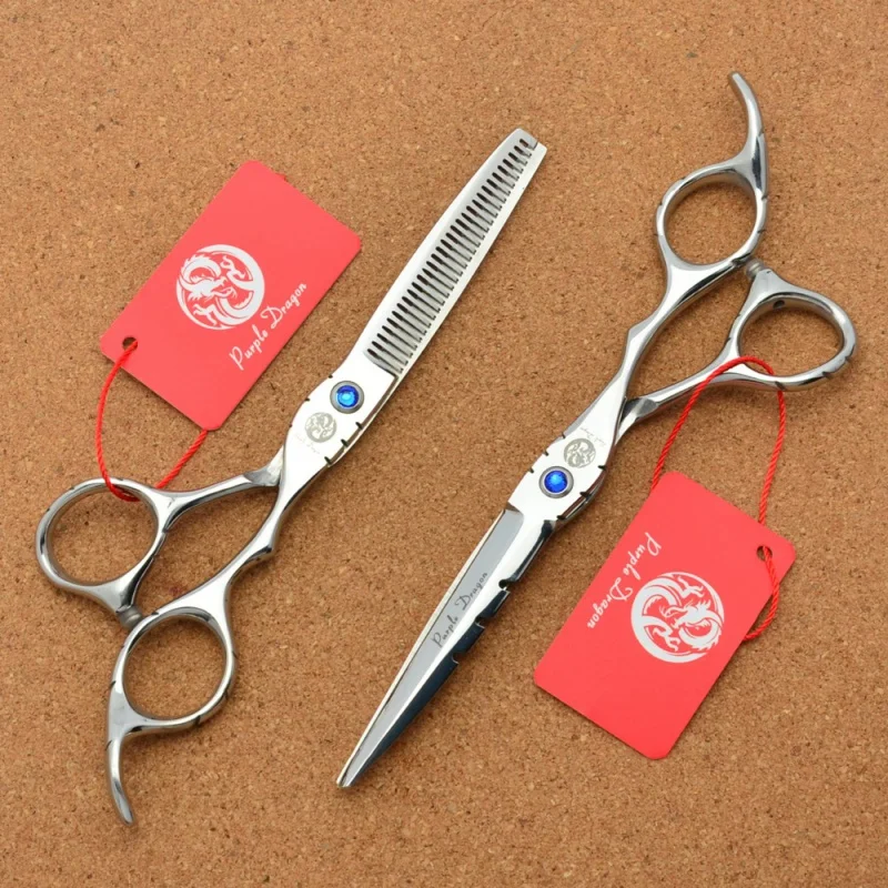 

6 дюймов JP 440C Серебристые Парикмахерские ножницы для резки филировочные ножницы Z1010 профессиональные ножницы для человеческих волос