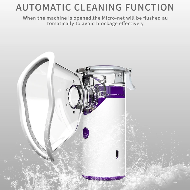 

Handheld Portable Autoclean Inhale Nebulizer Humidifier Atomizer Silent Atomization Asthma Kid Cough Inhaler Nebuliser Inhalator
