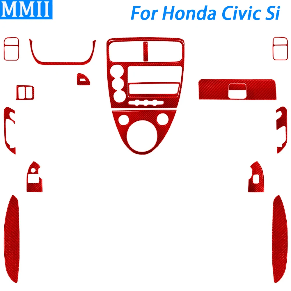 Для Honda Civic Si 2001-2005 красный углеродное волокно воздуховыпускной спидометр