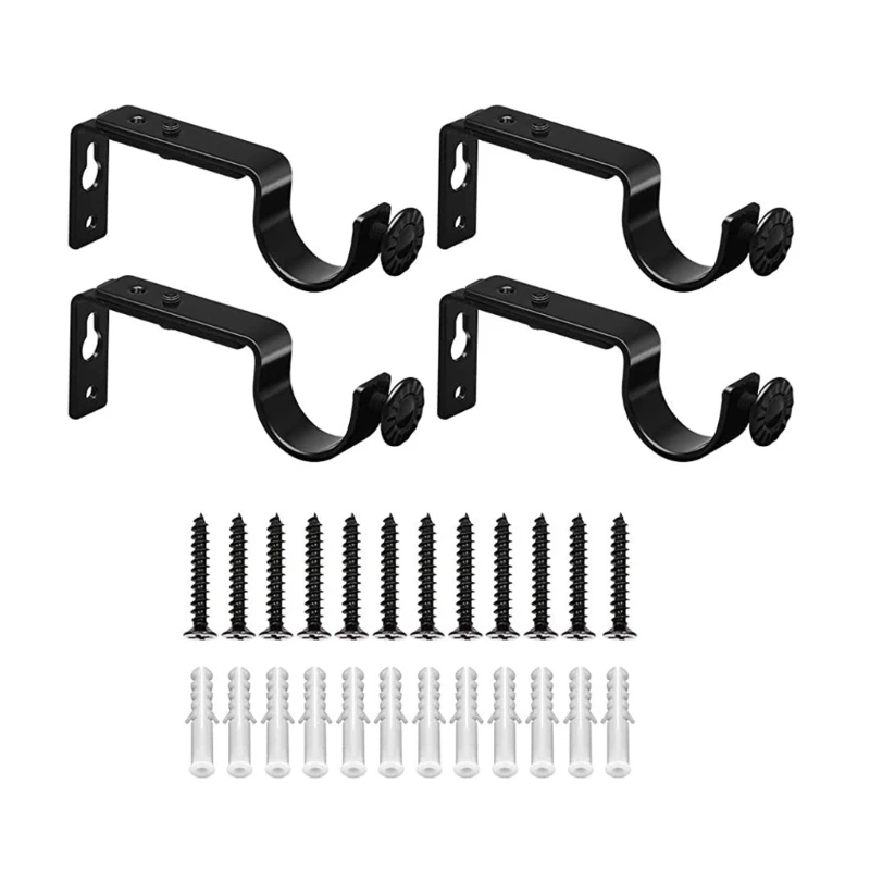 4/8 шт. держатель карниза металлический стержень кронштейн оконный карниз