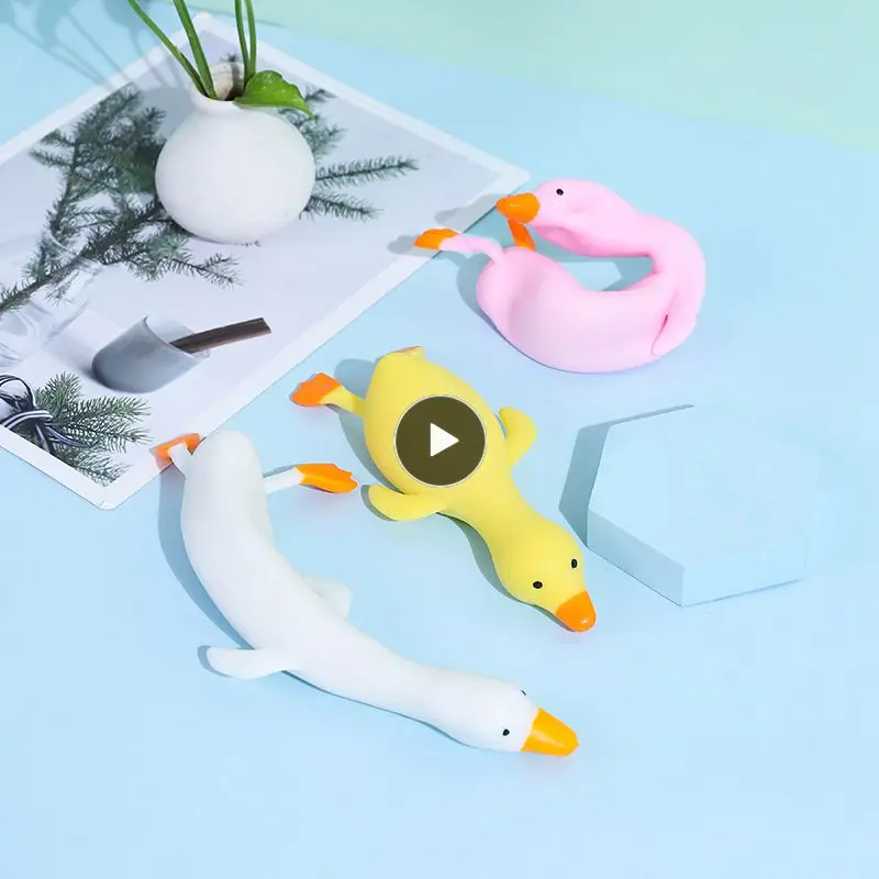 

Random Fun TPR Cute Cartoon Duck Stress Relief Squeeze Ball Reliever Squish Toy Animal Antistress for Children Adult Gifts