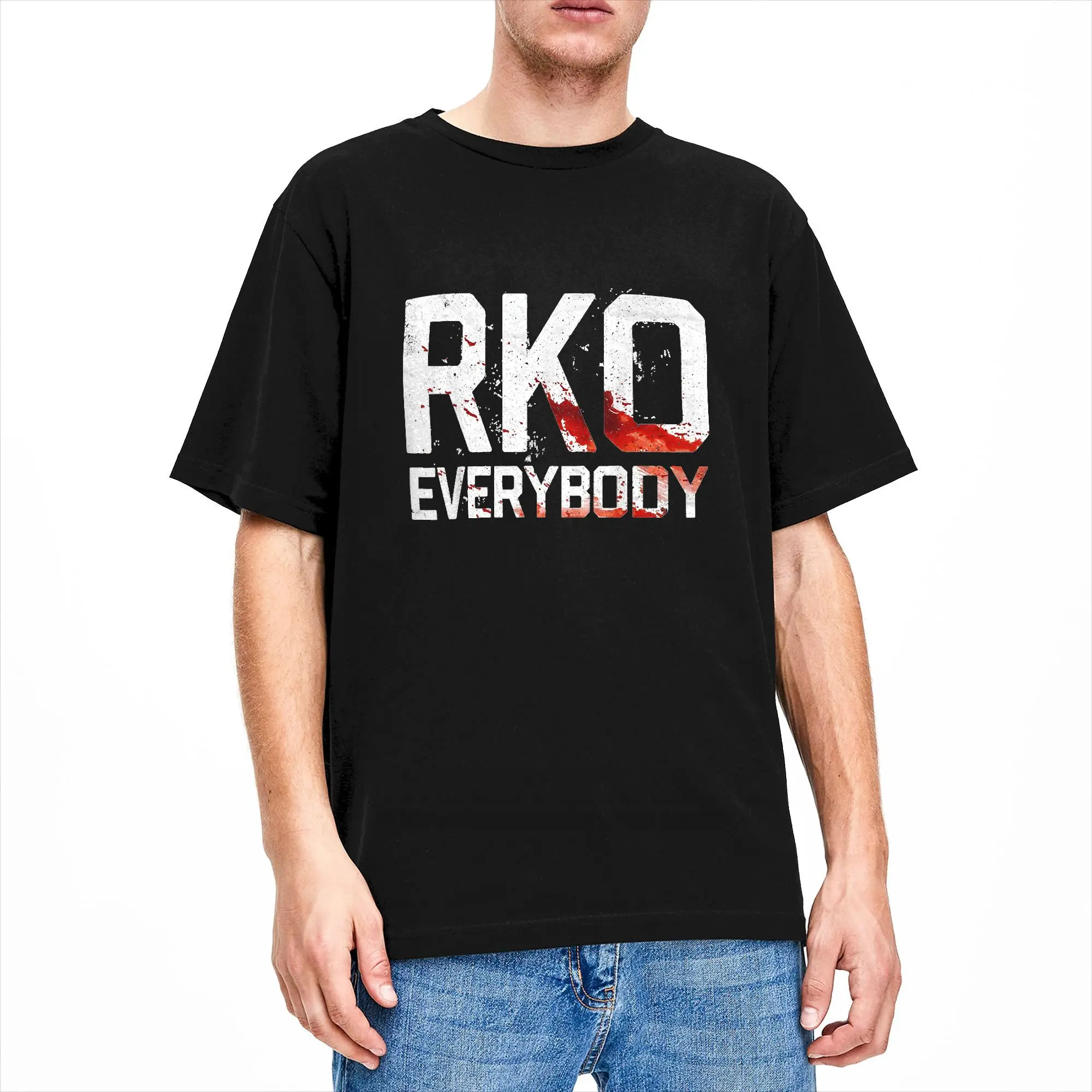 Фото Футболка Randy RKO Everybody Blood Cotton для взрослых, летние забавные футболки Y2K, модные футболки с круглым вырезом, топы с принтом больших размеров №3