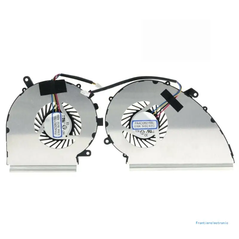 

Metal CPU Cooler GPU Cooling Fan for MSI GE72VR GP72VR GL72VR MS-179B Computer Running Smoothly 4-Pin CPU GPU Fan DropShipping