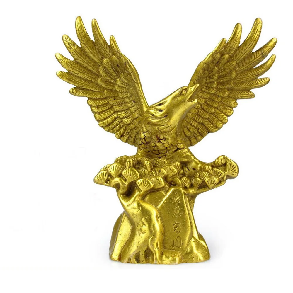 A pure copper ornaments eagle eagle wings flourishing decoration rushroomcraft Art Statue Home decoration