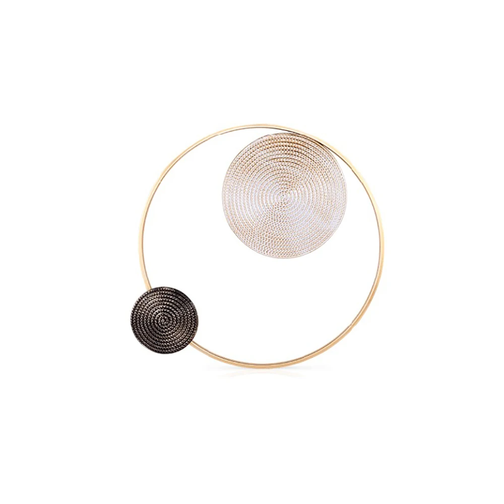 

High-End Light Luxury Vortex Background Metal Wall Decoration