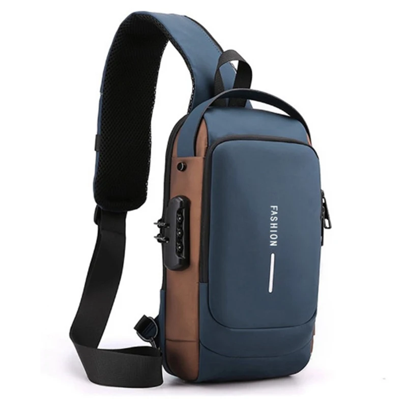 

Men's Chest Bags Casual Waist Bags Small Short Trip Travel Carry Bags Men's Waterproof Shoulder Crossbody Bags Nylon Handbags