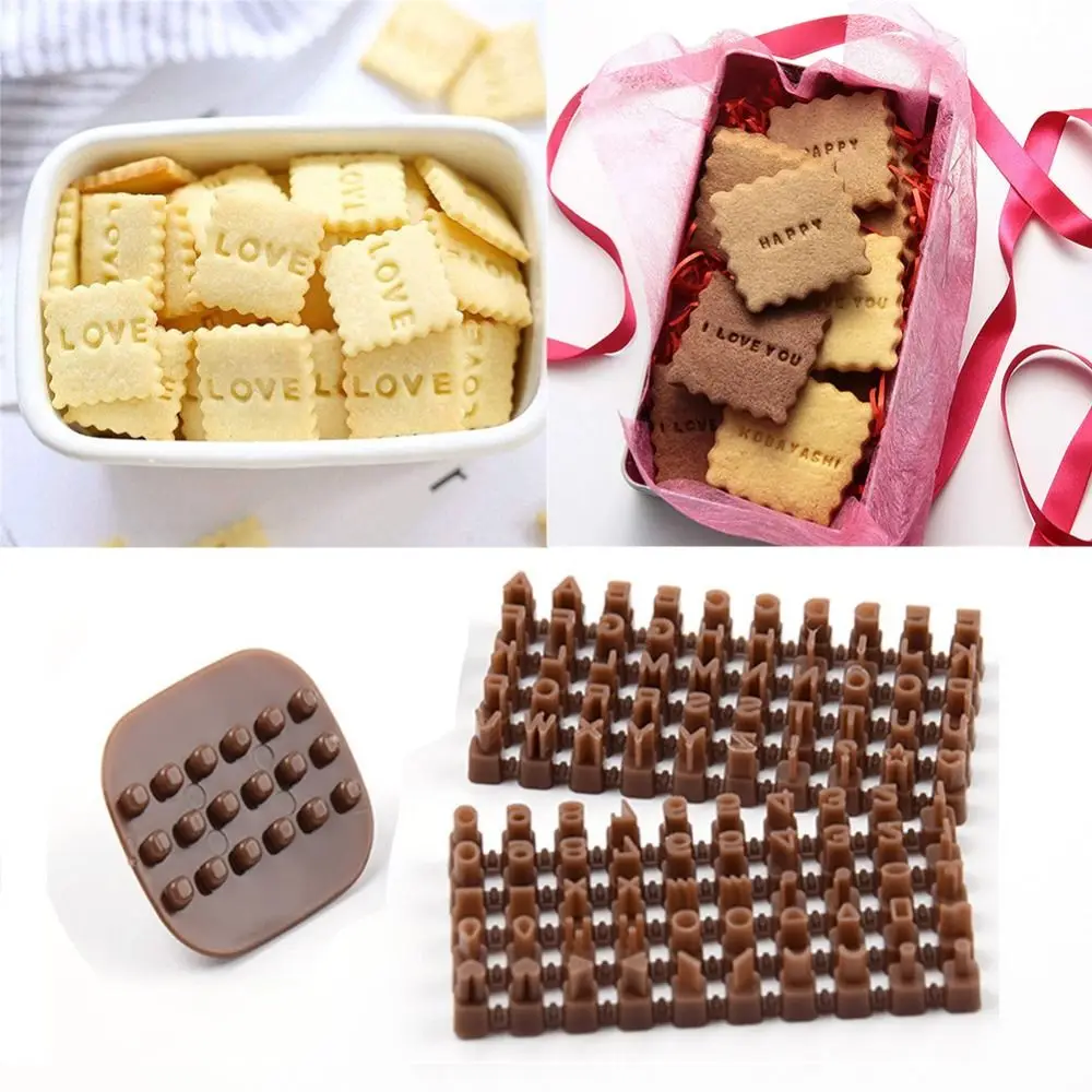 

Alphabet Letter Number Cookie Press Stamp Embosser Cutter Fondant Biscuit Stamping Mould Cake Decoration Tools Baking Molds