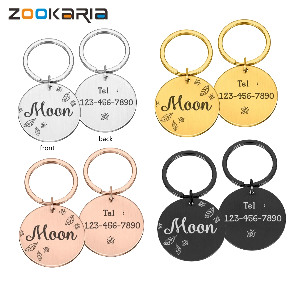 

Персонализированные идентификационные бирки для собак, кошек, домашних питомцев с гравировкой, кошки, щенка, идентификационный номер, адре...