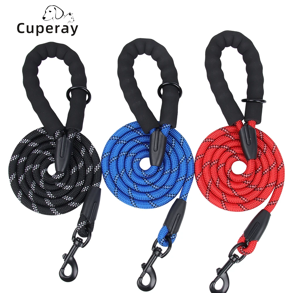 

150cm Heavy Duty Strong Dog Leash,Comfortable Padded Handle and Highly Reflective Threads for Small Medium Dogs Large Dogs Cats