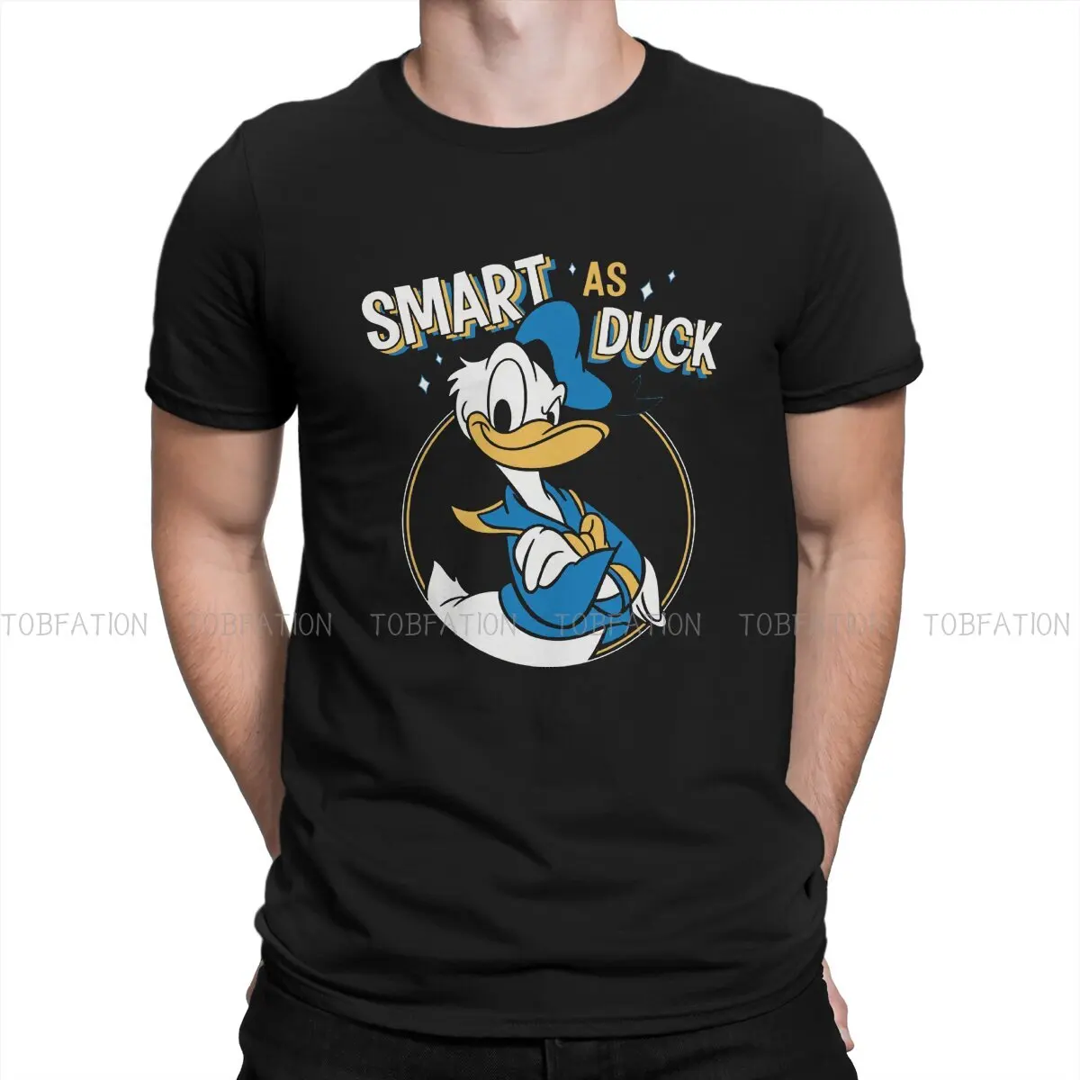 

Smart Man's TShirt Disney Donald Duck Cartoon Crewneck Short Sleeve 100% Cotton T Shirt Funny High Quality Birthday Gifts