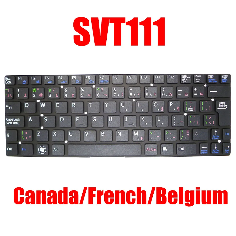 

New CA FR BE Laptop Keyboard For SONY For VAIO SVT11 SVT111 149033941FR 149034041CA 149033991BE Canada French Belgium Black