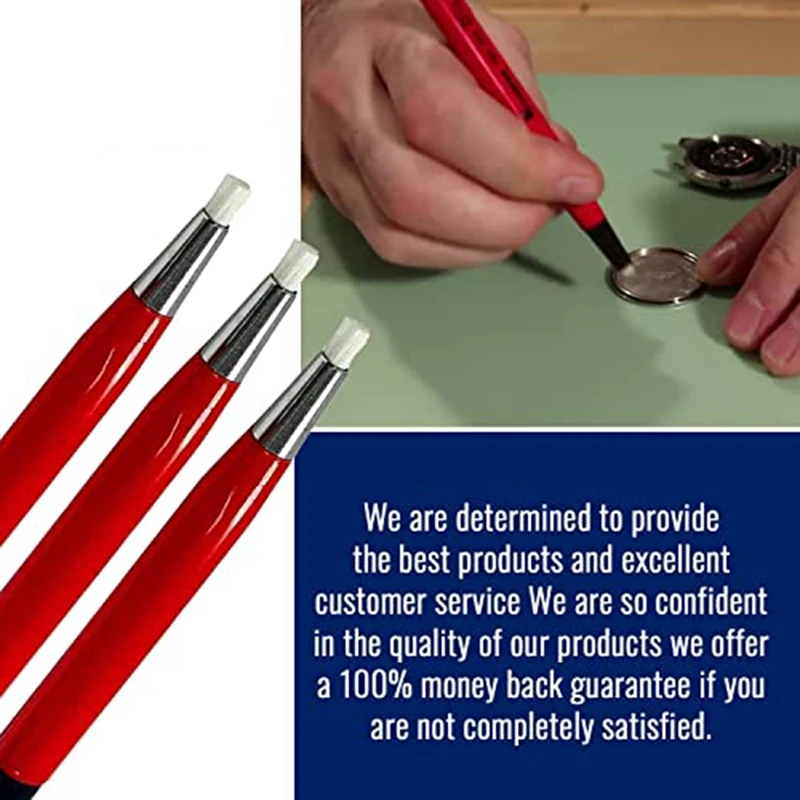 Fiberglass Scratch Brush Pen 3Pcs Jewelry Watch Coin Cleaning Electronic Applications Removing Rust And Corrosion