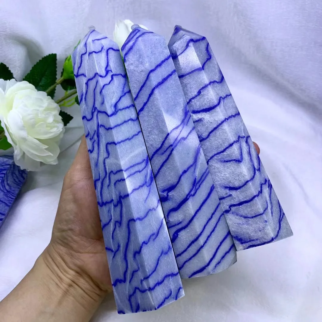 

Natural Big Blue Aventurine Tower Healing Crystal Stone Point Energy Minerals Specimen Obelisk For Home Decoration