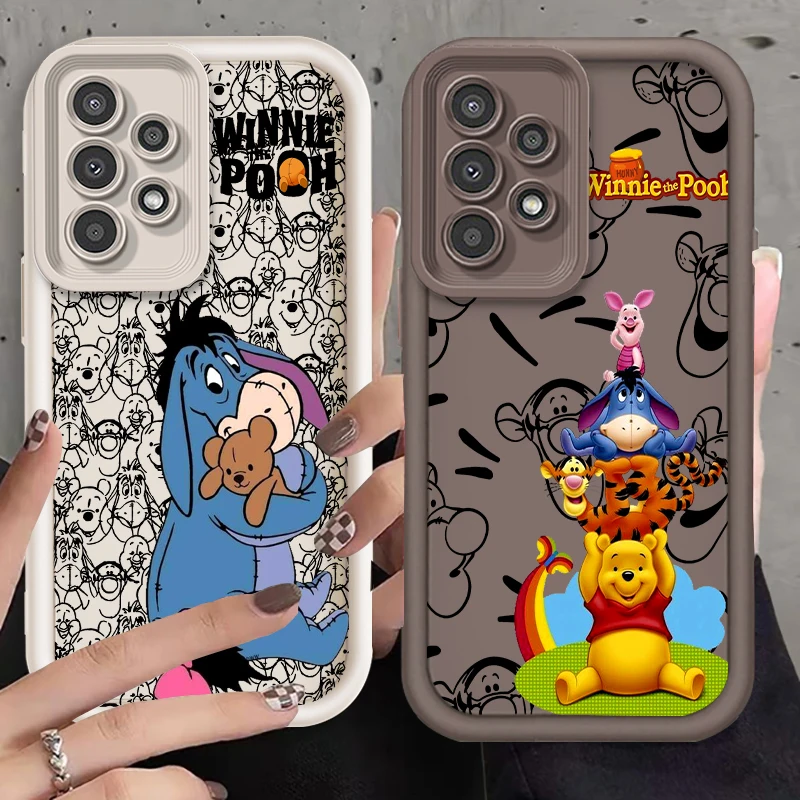 Winnie The puodle Horse Pig Для Samsung A73 A71 A54 A53 A52 A51 A33 A32 A21S A14 A13 A12 A25 A04 A05
