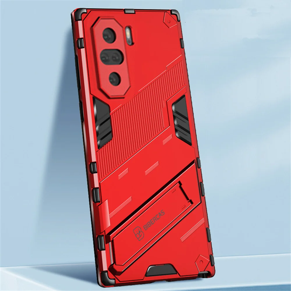 

Phone Case for Xiaomi Poco F3 X4 M4 Pro 5G Mi 11T Pro 11i Case Armor Cyber Shockproof Slim Stand Holder Cover for Poco F3 M4 Pro