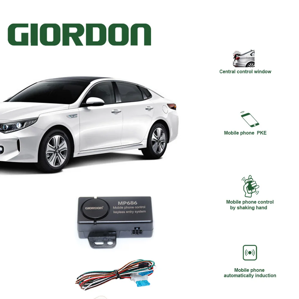 

Автомобильная сигнализация для смартфона, совместимая с телефоном iOS и Android, удаленная система запуска и остановки автомобиля Smart Key, автомобильная PKE