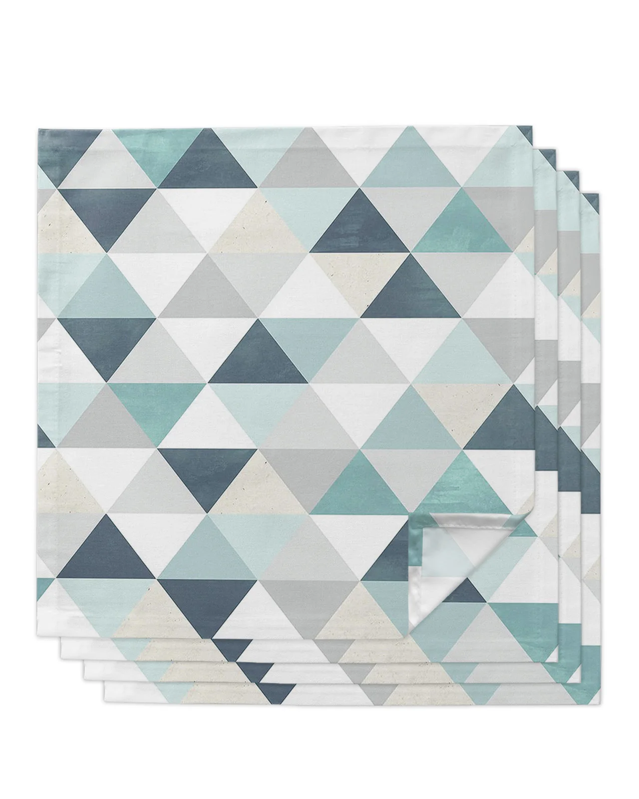 

Abstract Geometric Triangle 4/6/8pcs Cloth Napkin Table Decor Dinner Towel for Kitchen Plates Mat Wedding Party Decoration