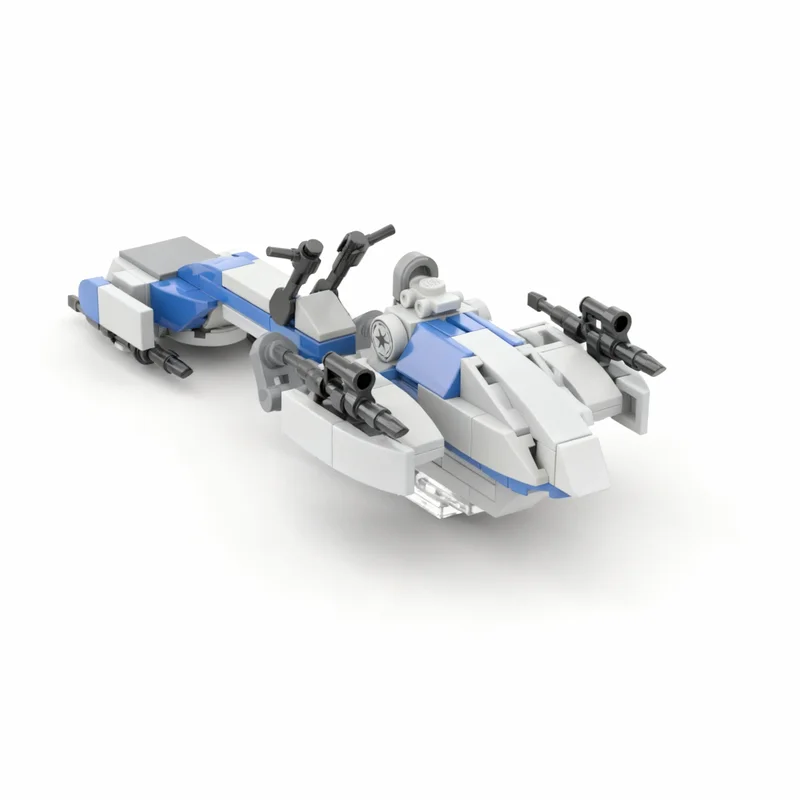 Фото Набор строительных блоков MOC BARC Speeder, 132 детали, модель для сборки, развивающая игрушка, идея для рождественского подарка, креативный конструктор, подарок на день рождения №2