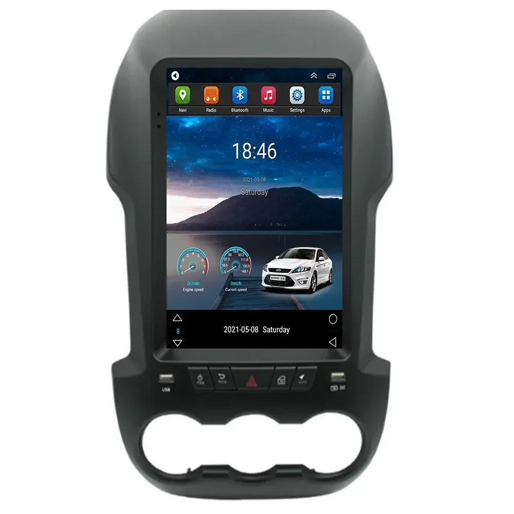 128 ГБ 2din Android 13 Радио для Ford Ranger F250 2015-2050 Tesla Экран Автомобильный мультимедийный