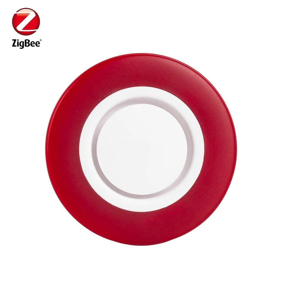 

HEIMAN Zigbee Siren for Smart Alarm System With 95db Warning Sound Strobe Red Light Flash Indoor Home Security Loud Siren