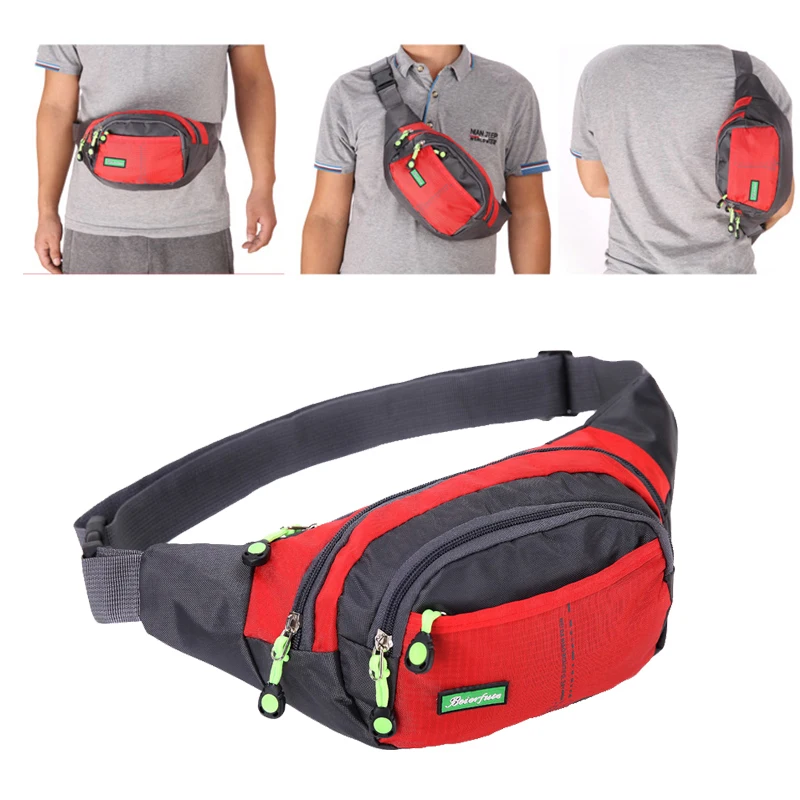 Travel Waist Bag Zipper Outdoor Sports Shoulder Bag Men's And Women's Waterproof Fashion Large-capacity Adjustable