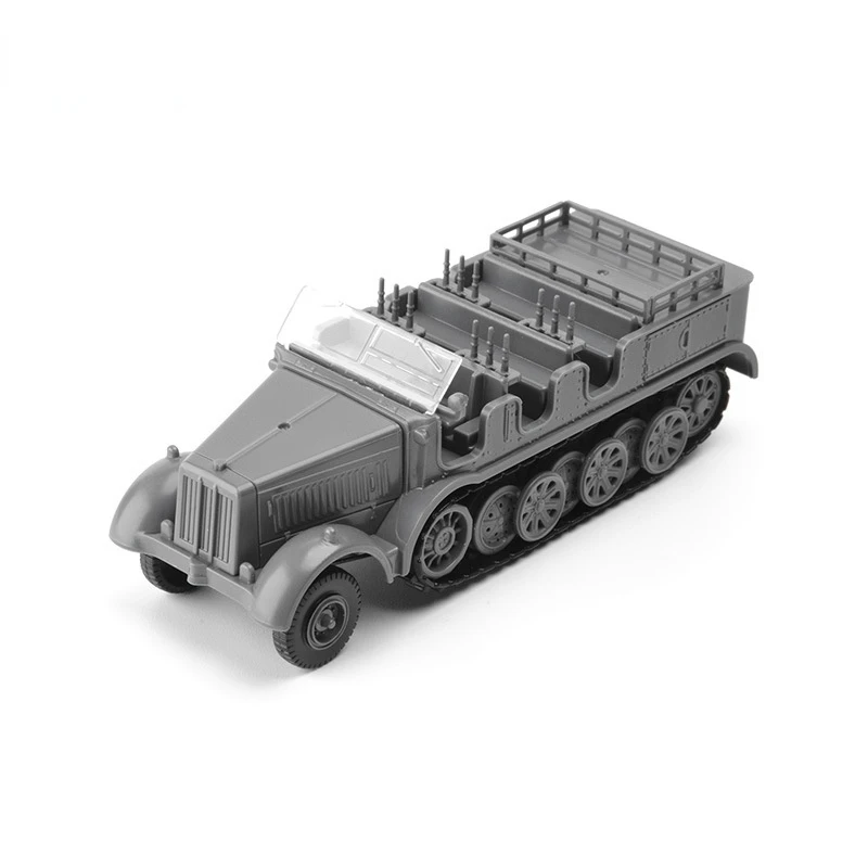 

4D армированный автомобиль Второй мировой войны Sd. KFZ. 7, полутрековый транспорт, военный игрушечный орнамент