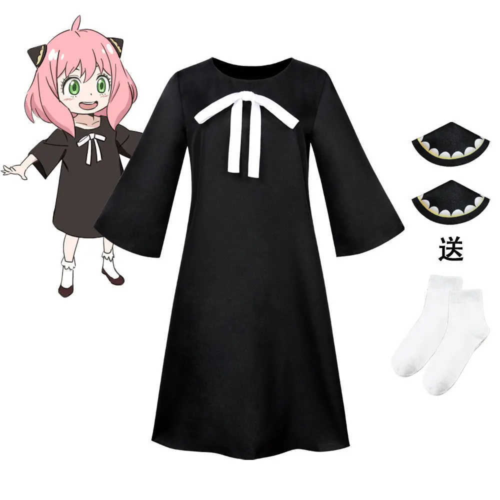 

Костюм для косплея шпиона х семья аниме-подделывателя Косплей Костюм шип принцесса розовый JK Униформа черные длинные парики Yor Briar платье дл...