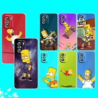 cartoon the simpson for xiaomi redmi note 10s 10 k50 k40 gaming pro 10 9at 9a 9c 9t 8 7a 6a 5 4x transparent phone case