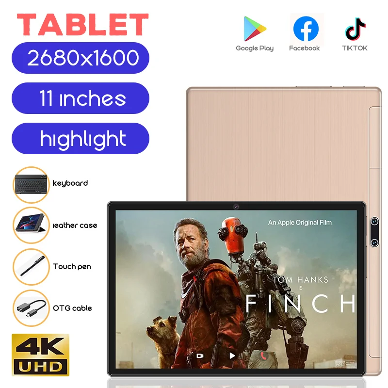 

Планшет на Android 11, экран 11 дюймов, 16 ГБ ОЗУ 512 Гб ПЗУ, 10 ядер, 2560x1600, 4G сеть, Wi-Fi, двойной динамик