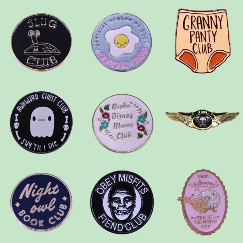 Мужской/женский рюкзак с эмалью металлическим отворотом