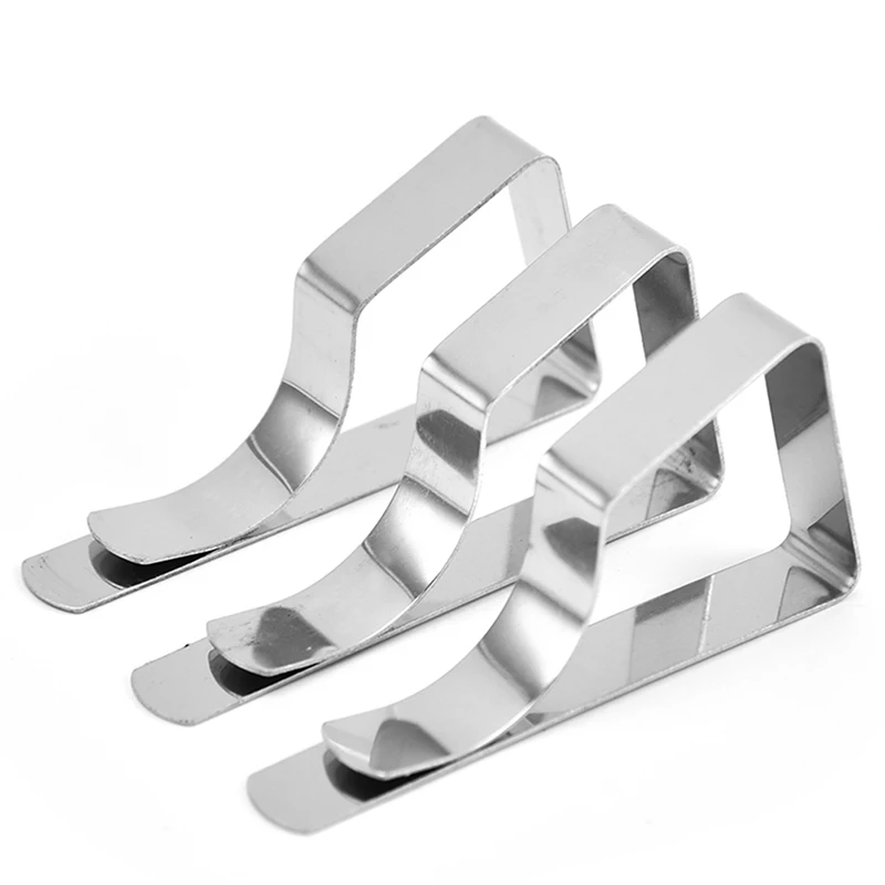 

Stainless Steel Table Cloth Clamps Tablecloth Clip Holder for Party Wedding