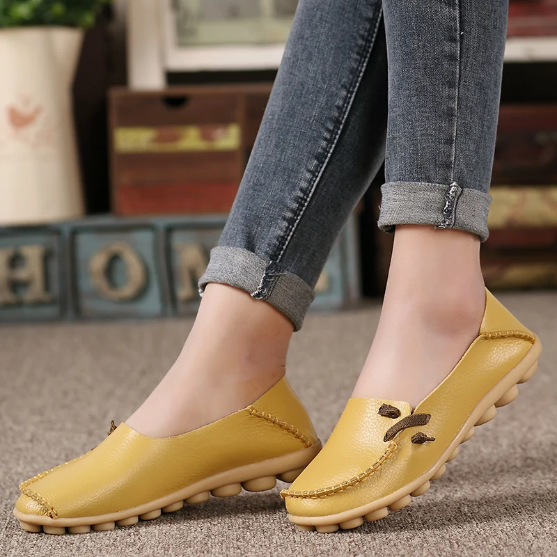 

NEW 23 Women Shoes Fashion Ladies Working Flat Slip-On Shoes 16 Colors Thick Sole Solid Color Comfortable Party Footwear Femme