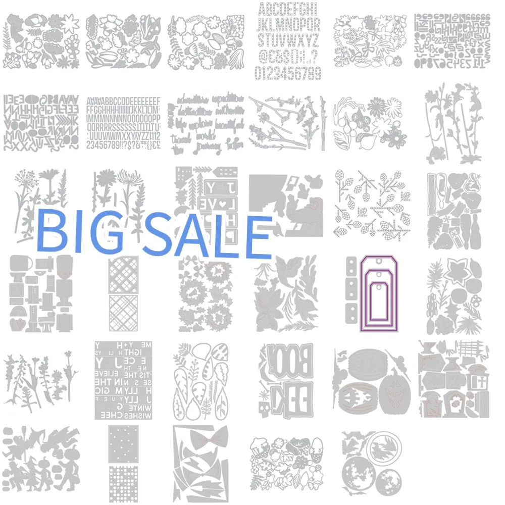 Тонкие Вырубные штампы в виде любовных элементов декоративный трафарет с