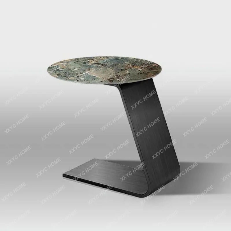 Современный минималистичный диван-тарелка из нержавеющей стали с круглой