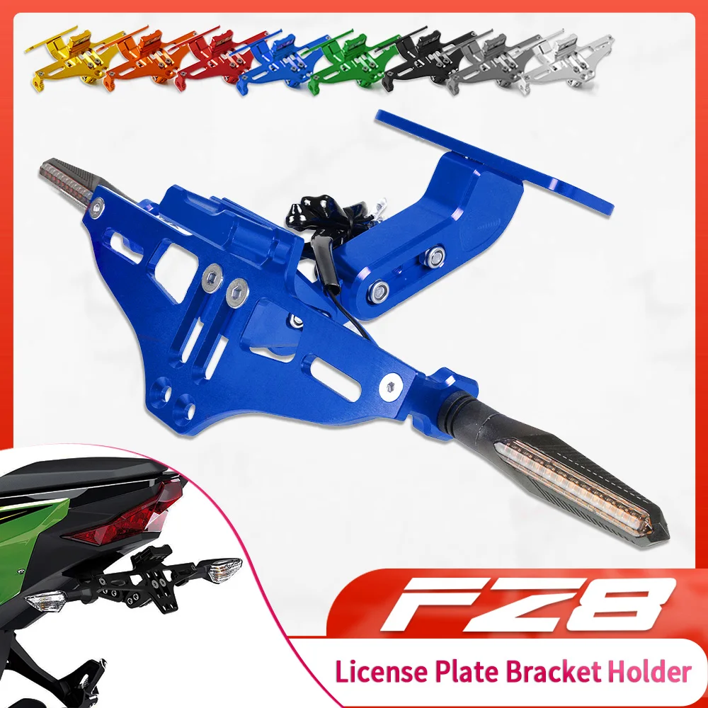 

For YAMAHA FZ8 2010 2011-2013 2014 2015 2016 2017 2018 Motorcycle License Plate Bracket Licence Plate Holder Frame Number Plate
