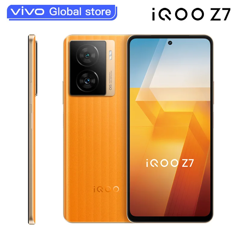 Original VIVO iQOOZ7 Mobile Phone 6.64 Inch LCD Snapdragon 782 Octa Core 120W SuperFlash Charge 64M Triple Camera NFC